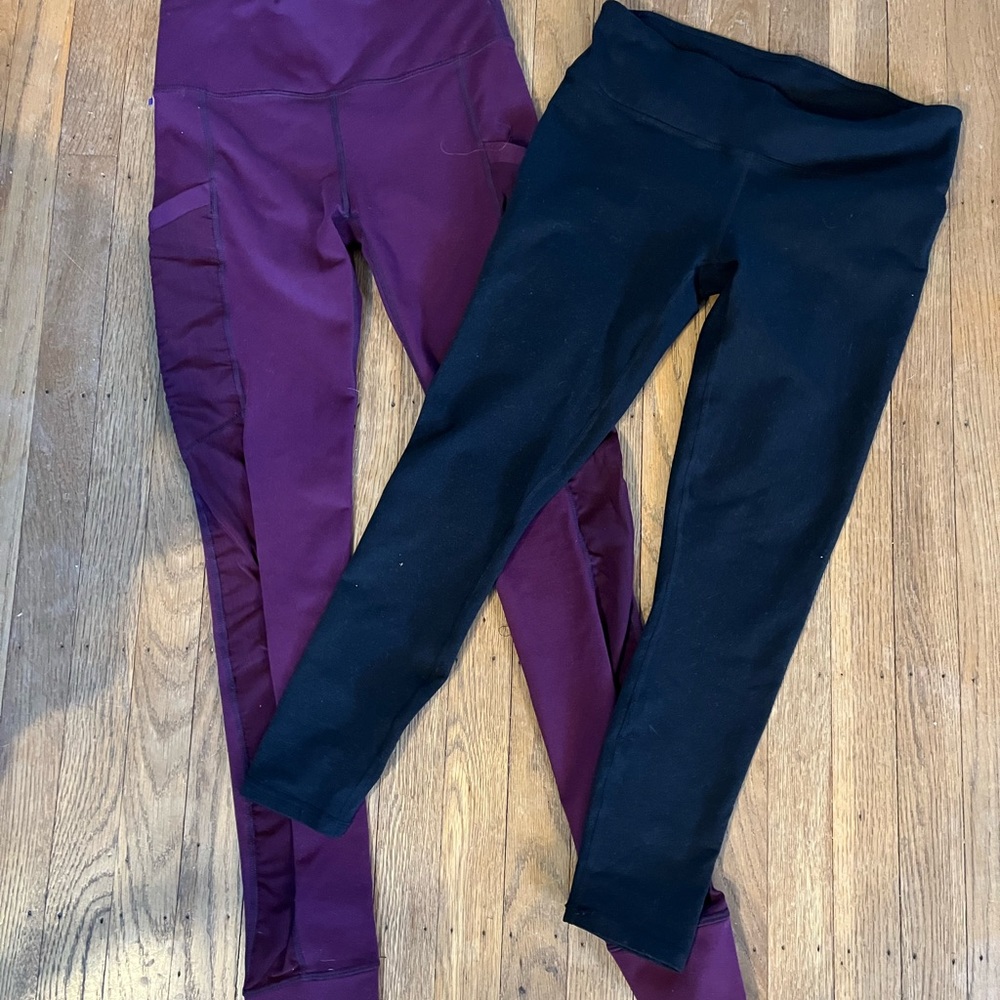 Lot Of 2 Fabletics Powerhold Leggings Size Extra … - image 1